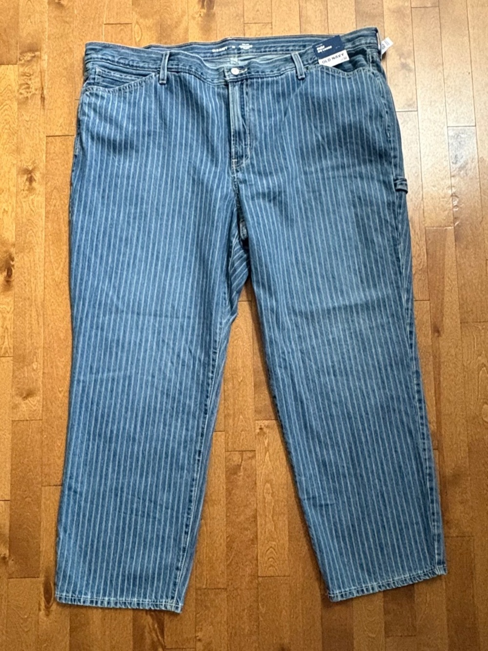 Old Navy Rigid OG Loose High-Rise Striped Jeans – Size 20 - Picture 5 of 9
